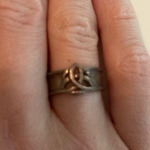 Vintage Celtic Irish Sterling Silver Ring